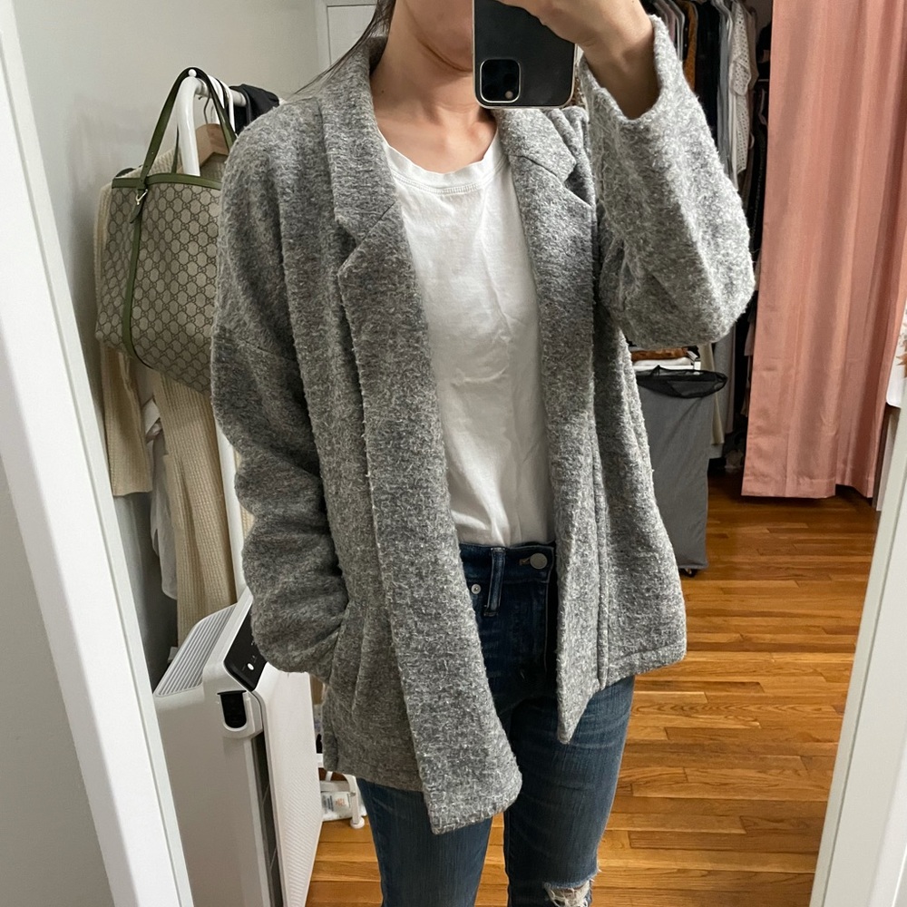 Madewell open front sweater blazer